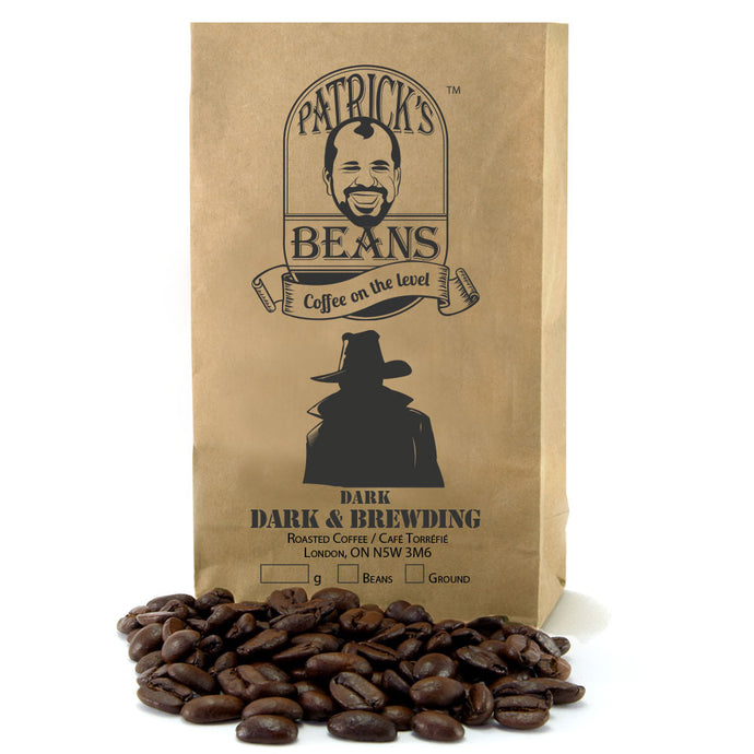 Dark & Brewding hand roasted coffee blend - Patrick's Beans hand roasted coffee beans