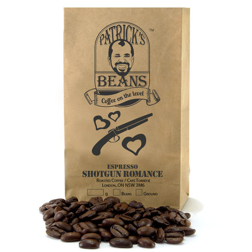 Shotgun Romance hand roasted coffee blend - Patrick's Beans hand roasted coffee beans