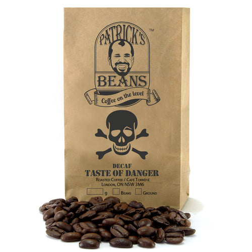 Taste of Danger hand roasted coffee blend - Patrick's Beans hand roasted coffee beans